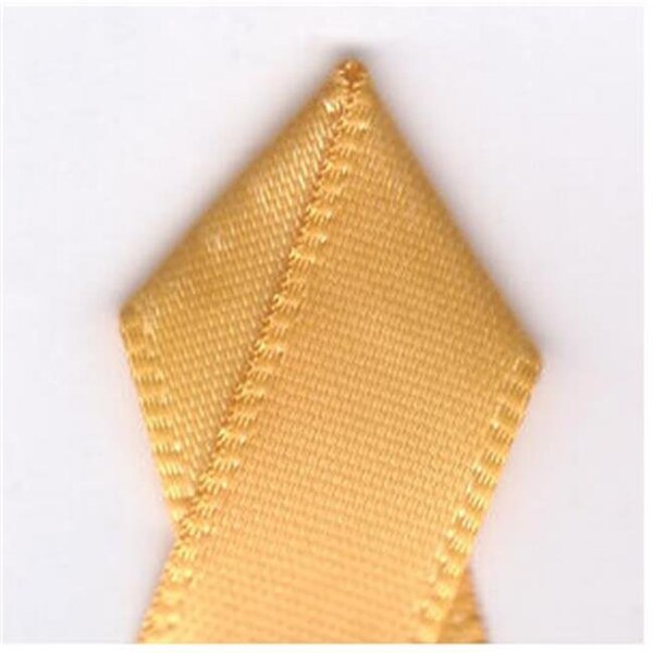 Papilion R074300120660100Y .5 in. Single-Face Satin Ribbon 100 Yards - Yellow Gold R074300120660100Y - main